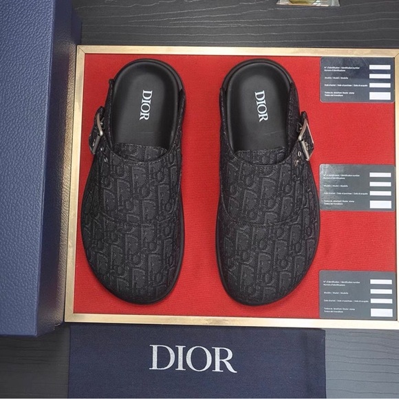 Dior Women's Black Monogram Platform Shoes - Picture 1 of 8